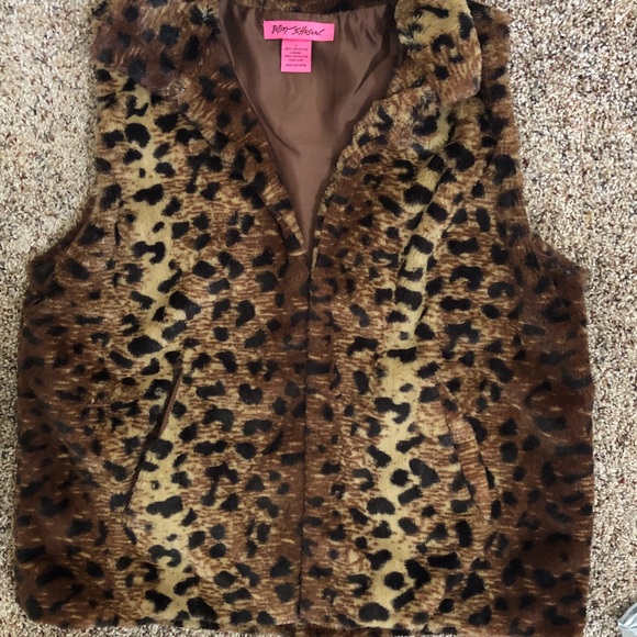 Betsy Johnson leopard vest - Picture 4 of 4